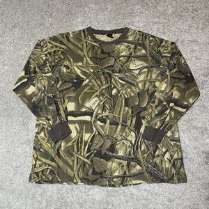 Vintage Ranger Advantage Wetlands Camo Shirt Hunting Long Sleeve Mens Size XL